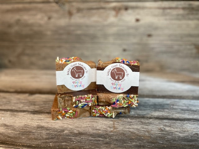Happy Birthday goat milk bar soap