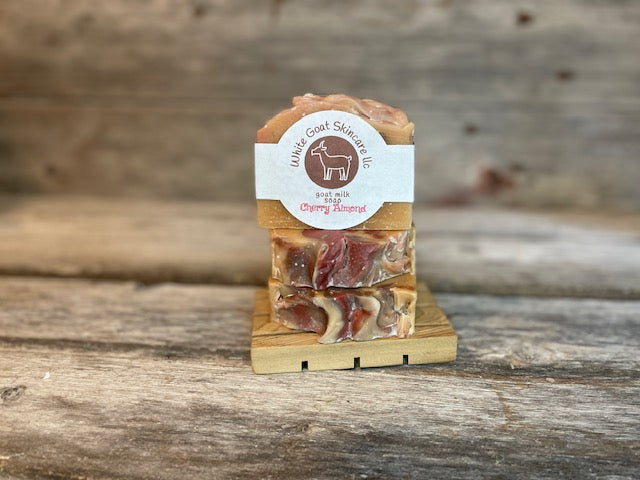 Cherry Almond goat milk bar soap