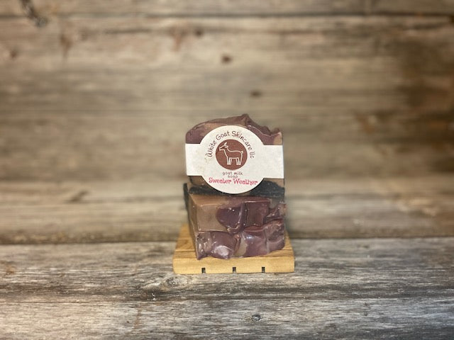 Sweater Weather goat milk bar soap