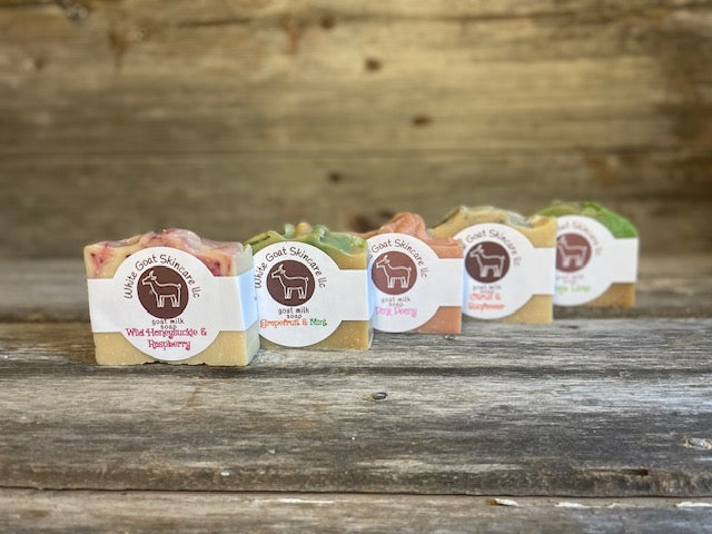 Spring goat milk bar soap collection