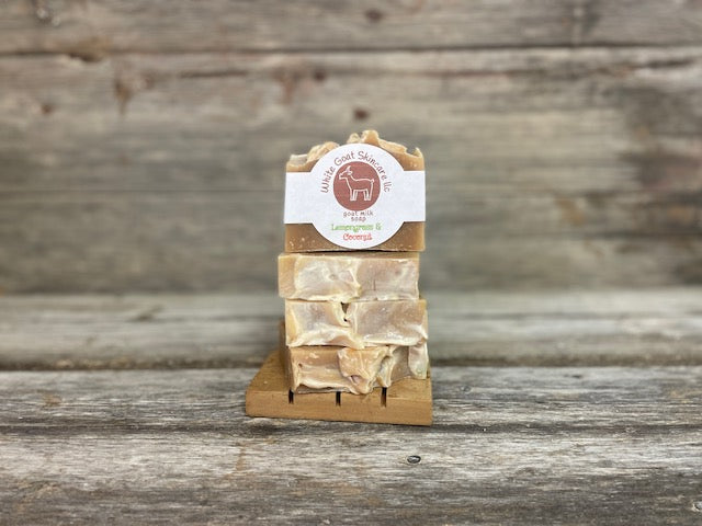 Lemongrass & Coconut goat milk bar soap