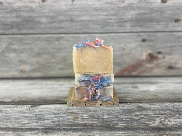 Blueberry Honeysuckle goat milk bar soap