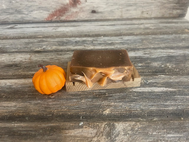 Salted Carmel Pumpkin goat milk bar soap