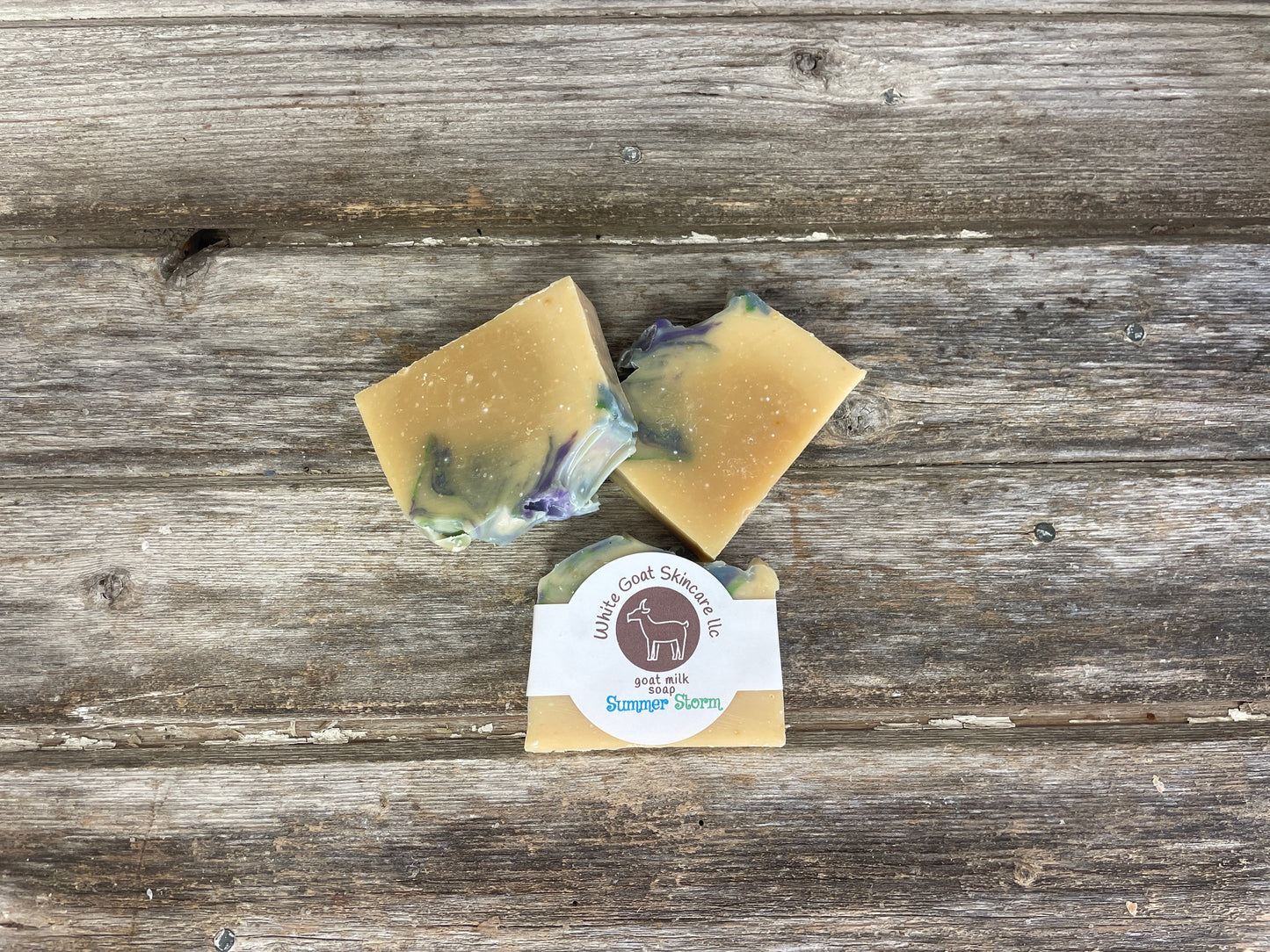 Summer Storm goat milk bar soap