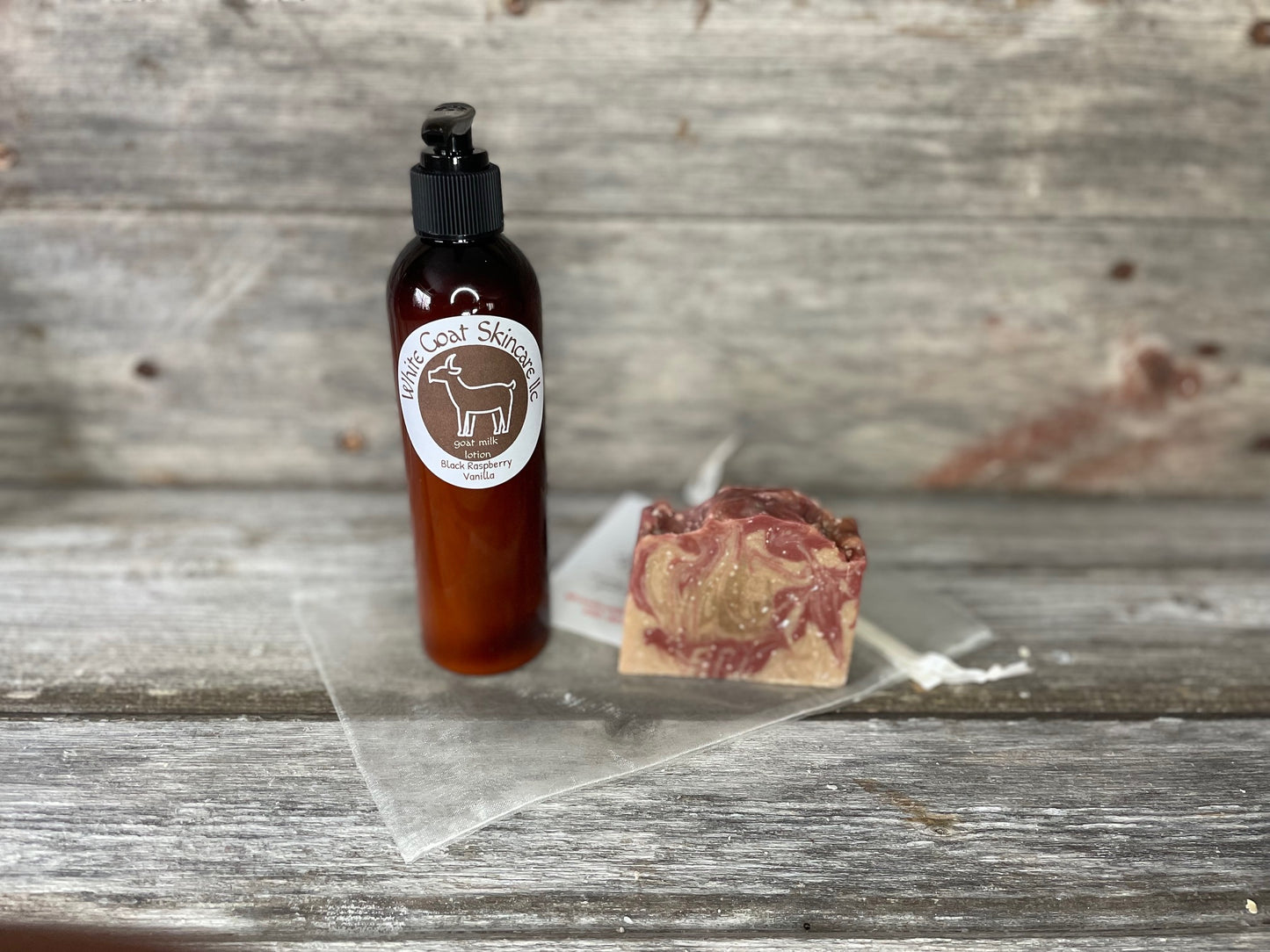 Goat milk soap & lotion gift set