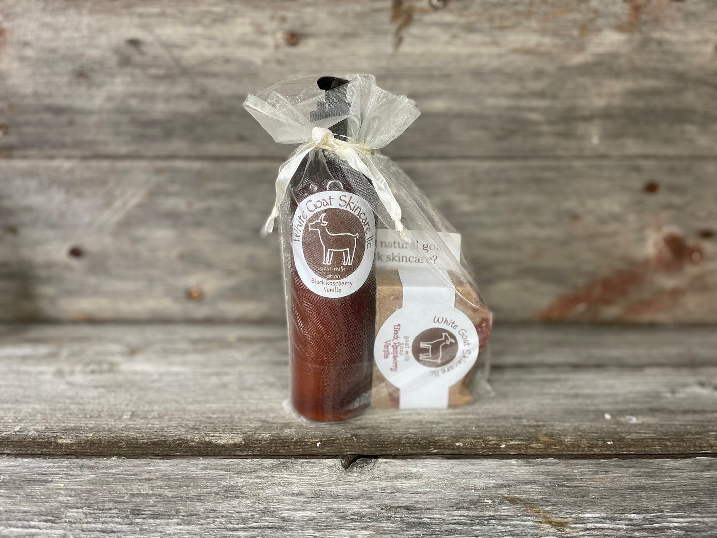 Goat milk soap & lotion gift set