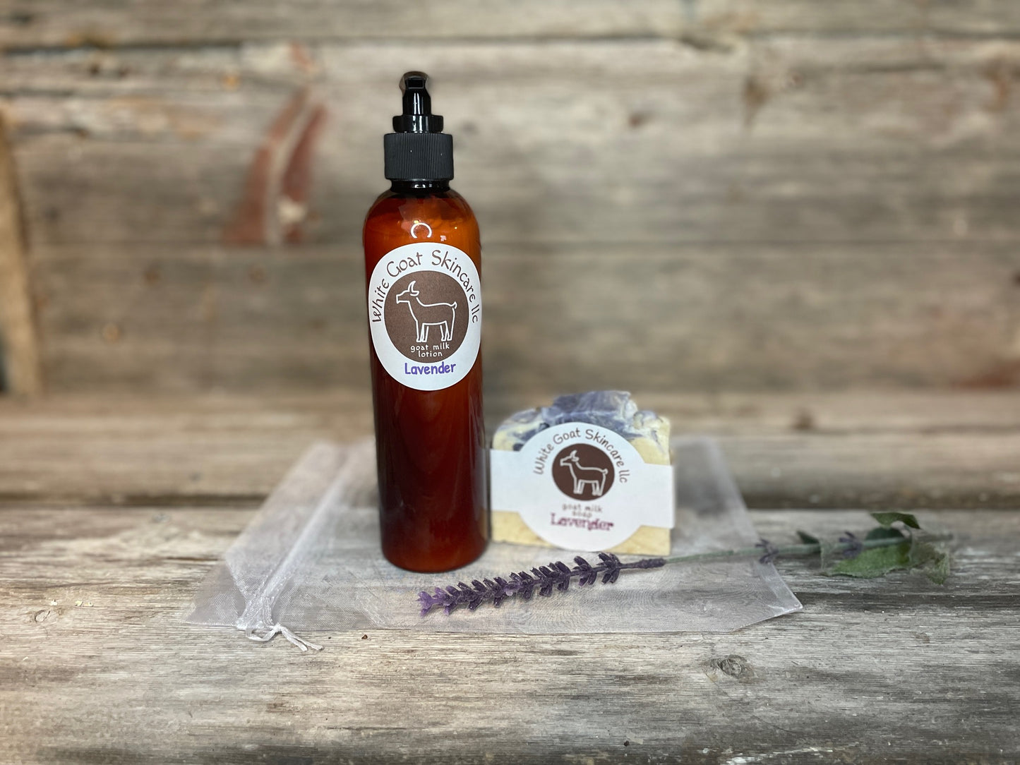Goat milk soap & lotion gift set