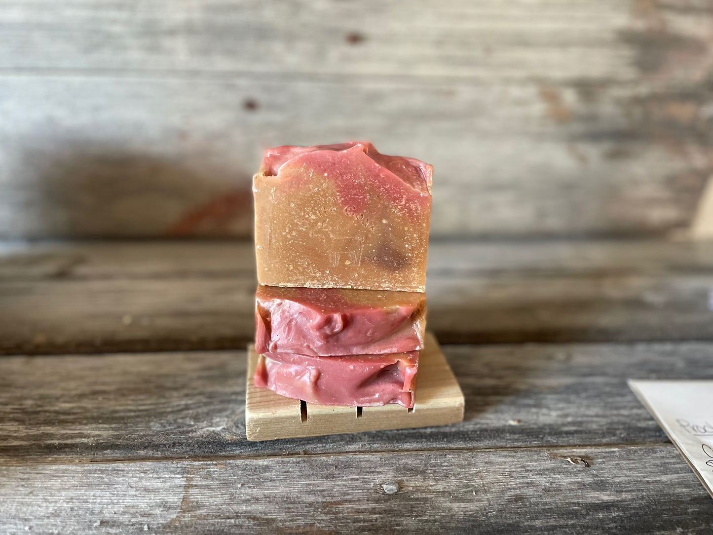 Cherry Almond goat milk bar soap