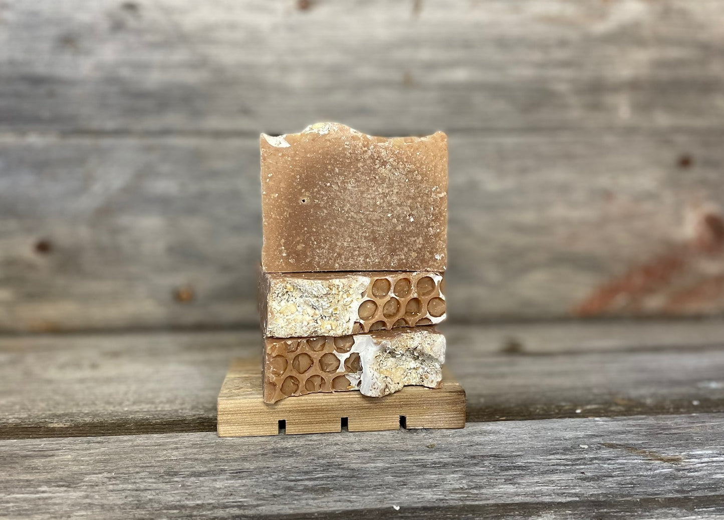 Honey & Oatmeal goat milk bar soap