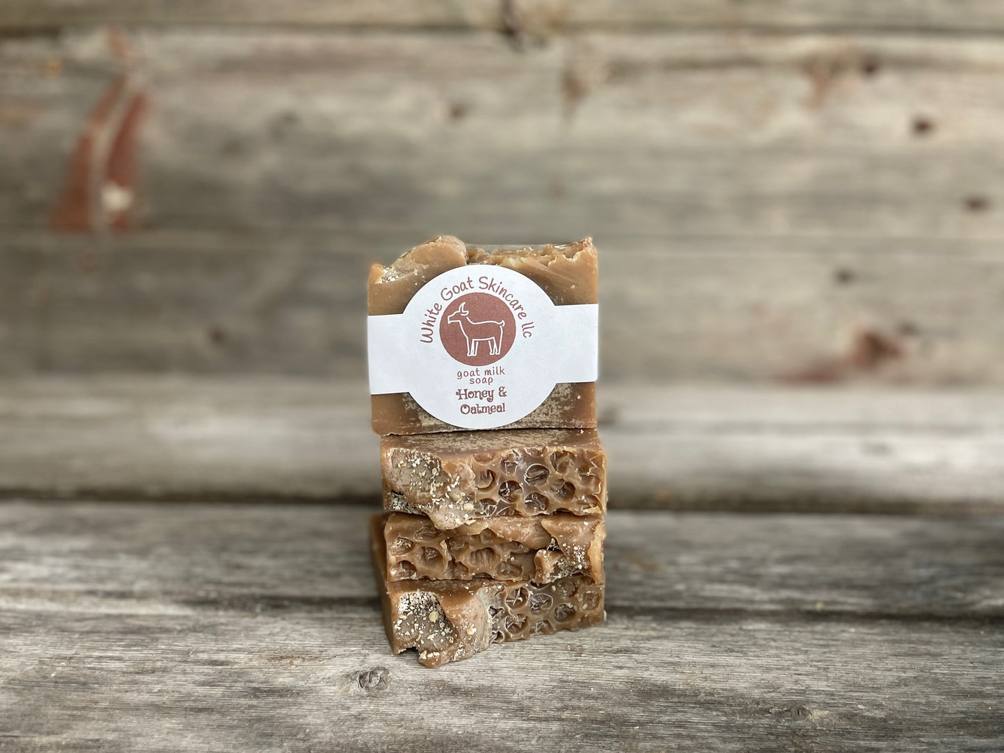 Honey & Oatmeal goat milk bar soap