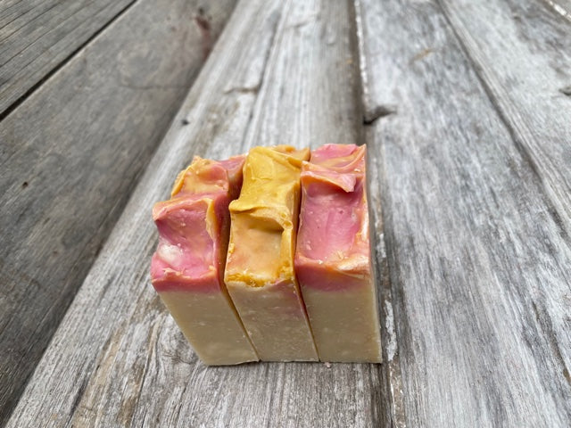 Honeysuckle goat milk bar soap