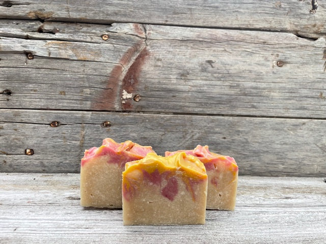 Honeysuckle goat milk bar soap