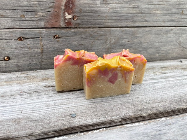 Honeysuckle goat milk bar soap