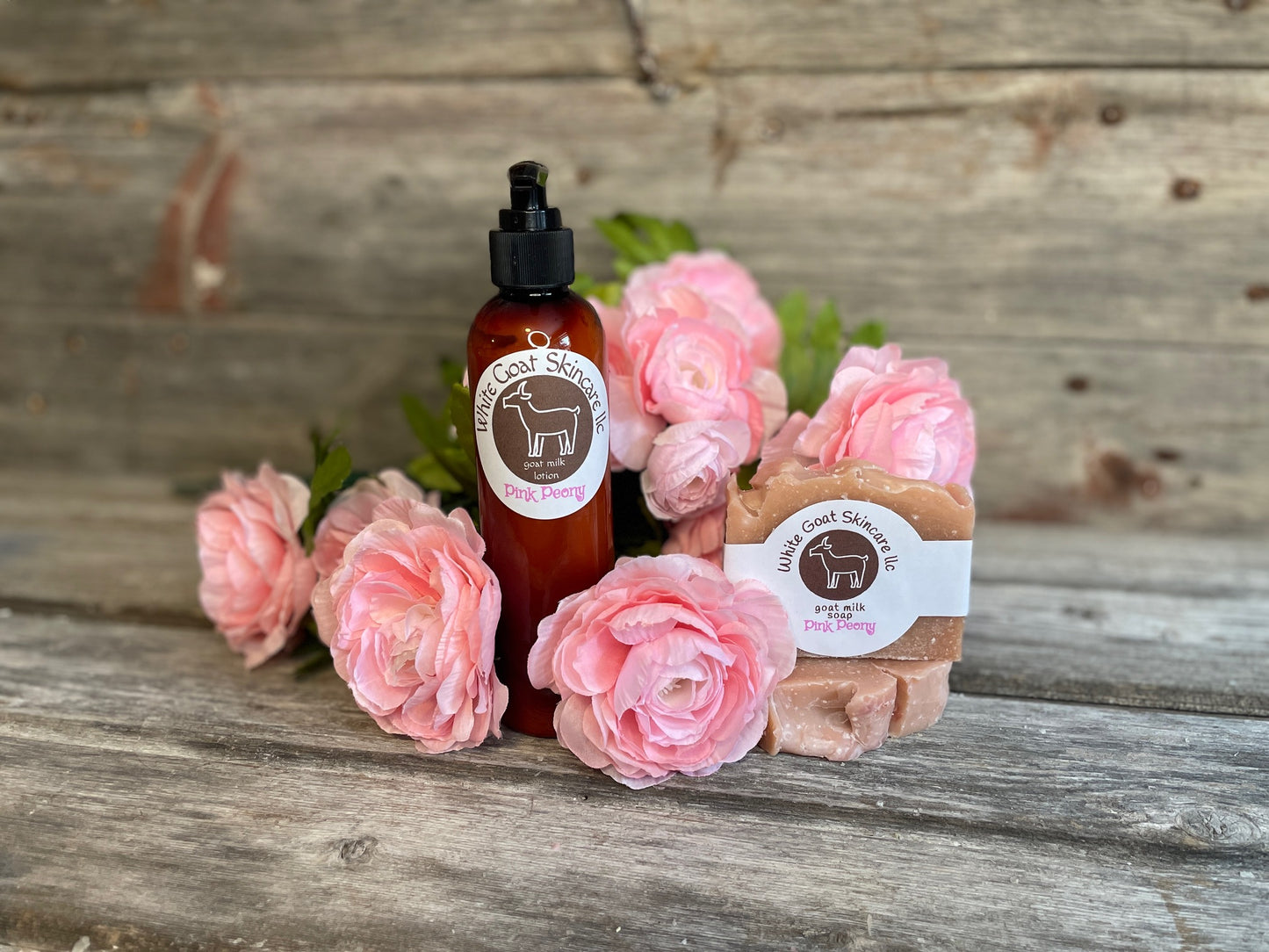 Pink Peony goat milk lotion