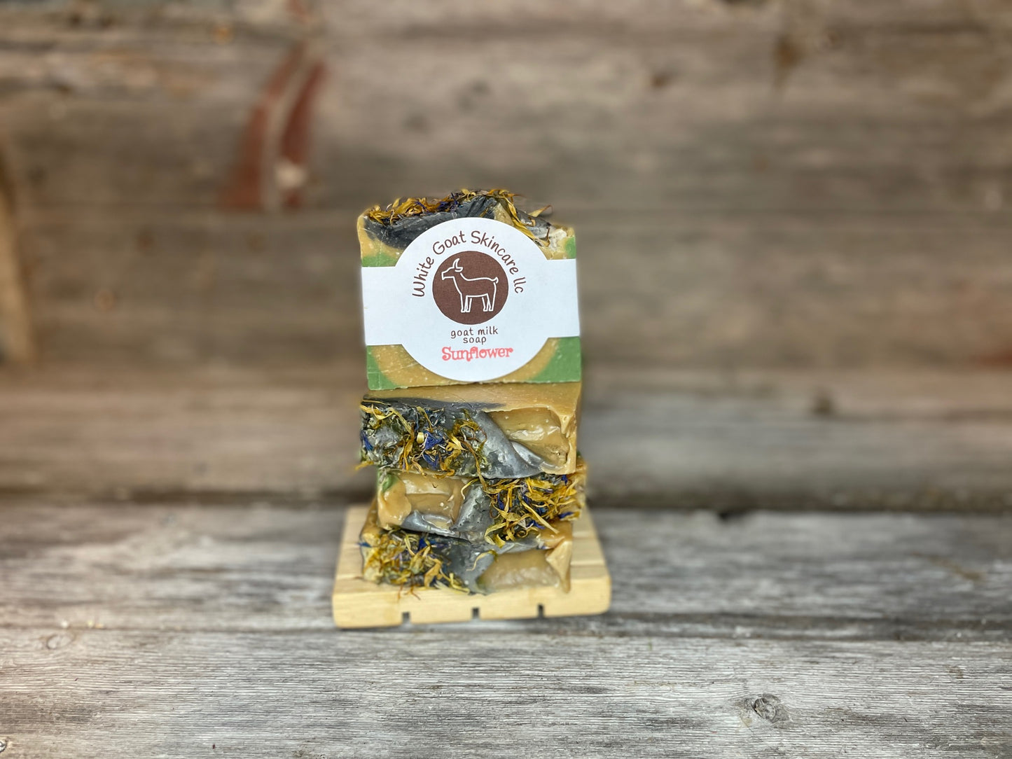 Sunflower goat milk bar soap