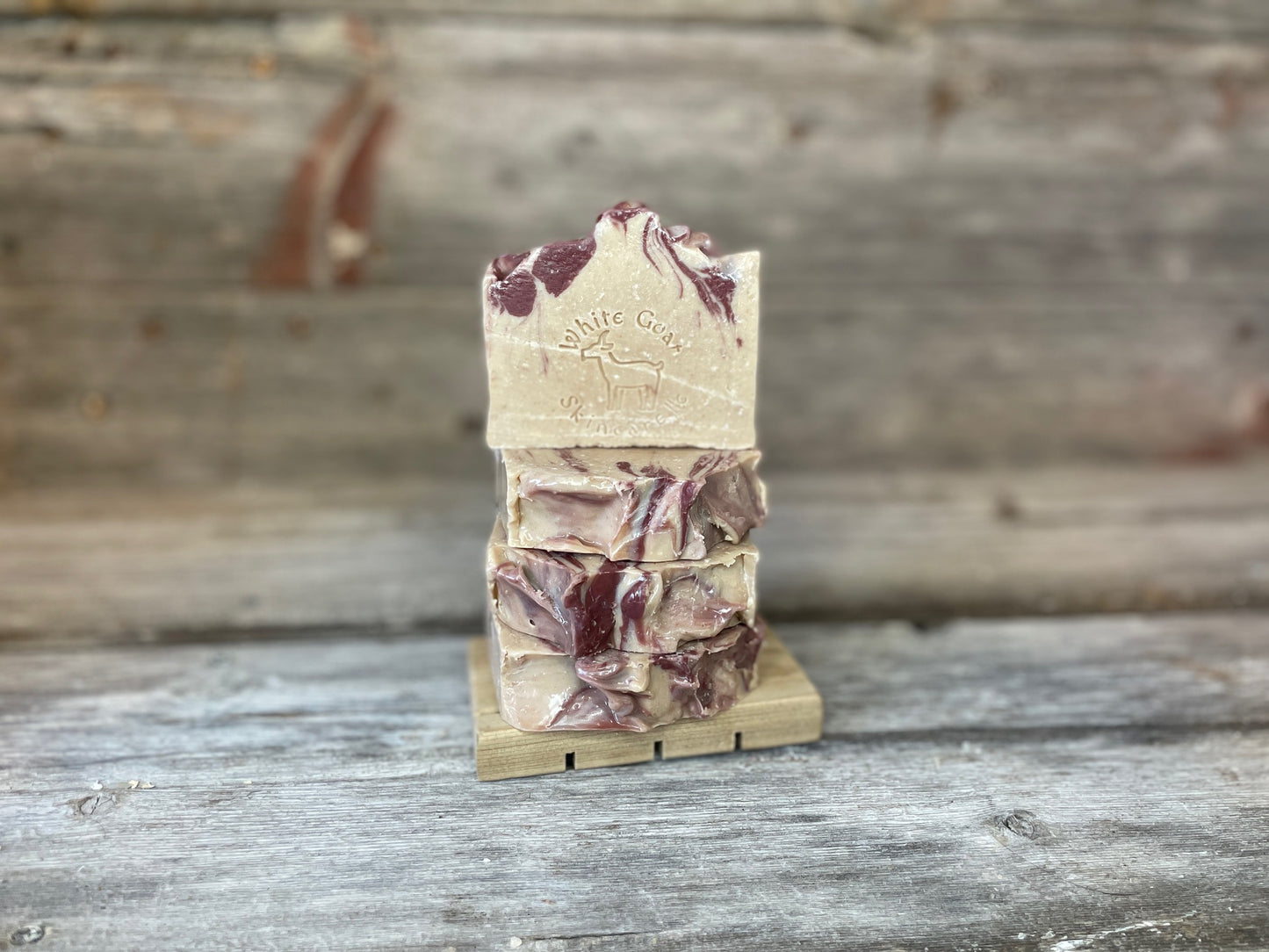 Black Raspberry Vanilla goat milk bar soap