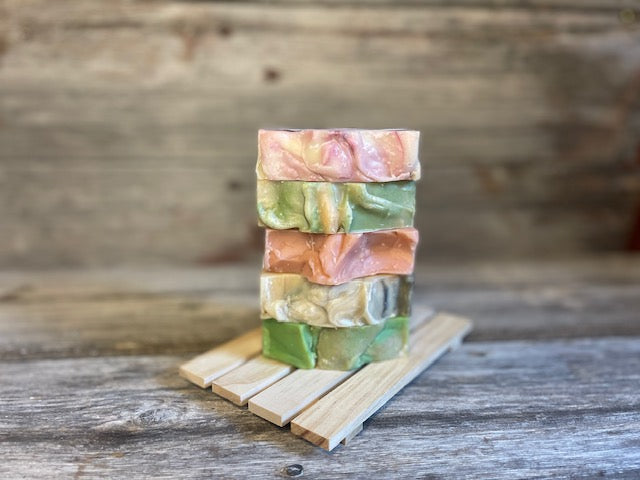 Spring goat milk bar soap collection