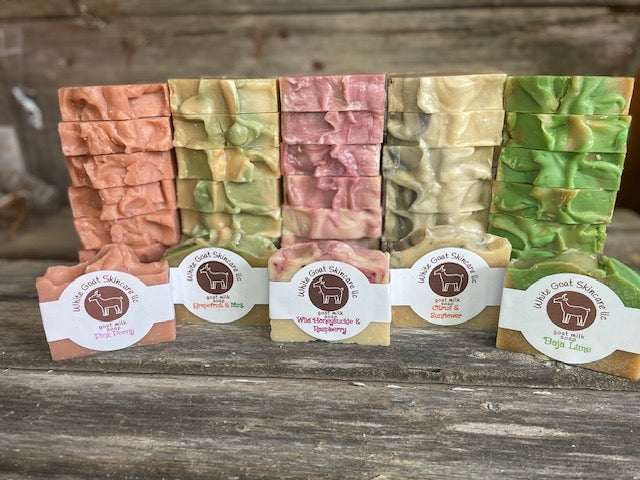 Spring goat milk bar soap collection