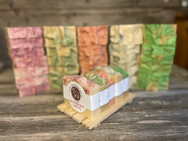 Spring goat milk bar soap collection