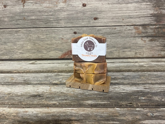 Bourbon Vanilla goat milk bar soap