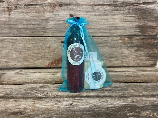 Goat milk soap & lotion gift set