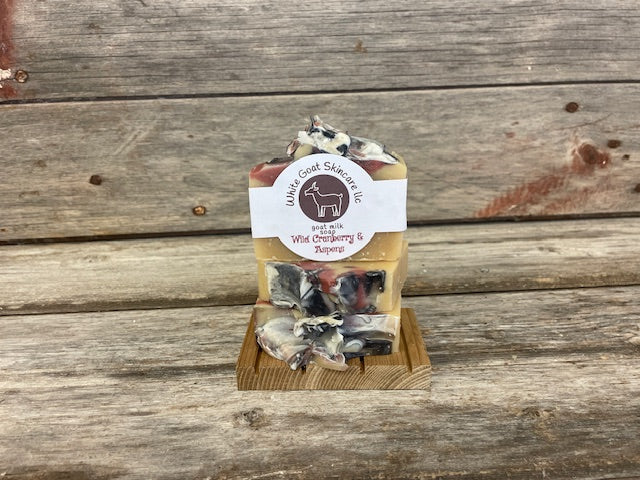 Wild Cranberry & Aspens goat milk bar soap