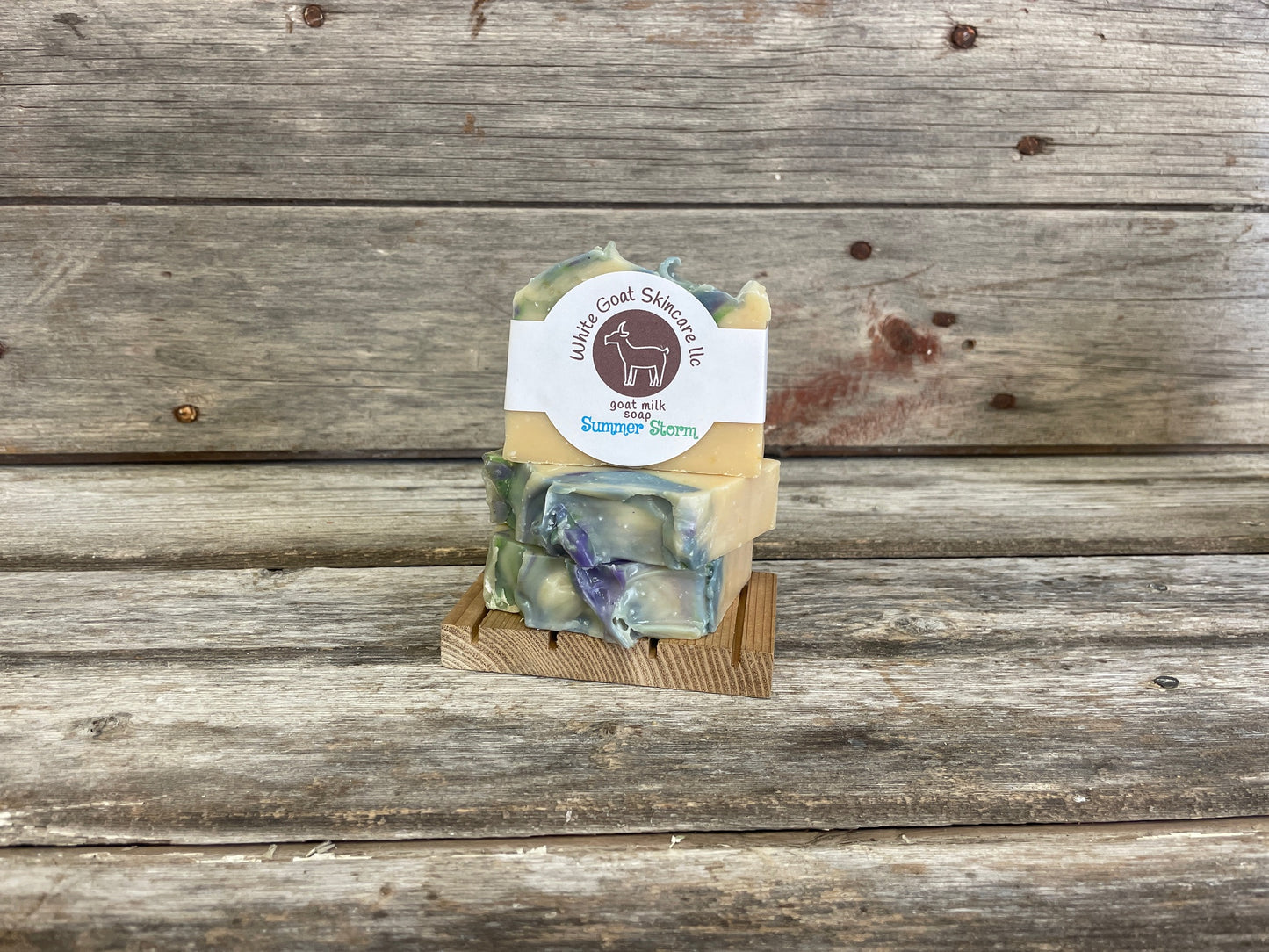 Summer Storm goat milk bar soap