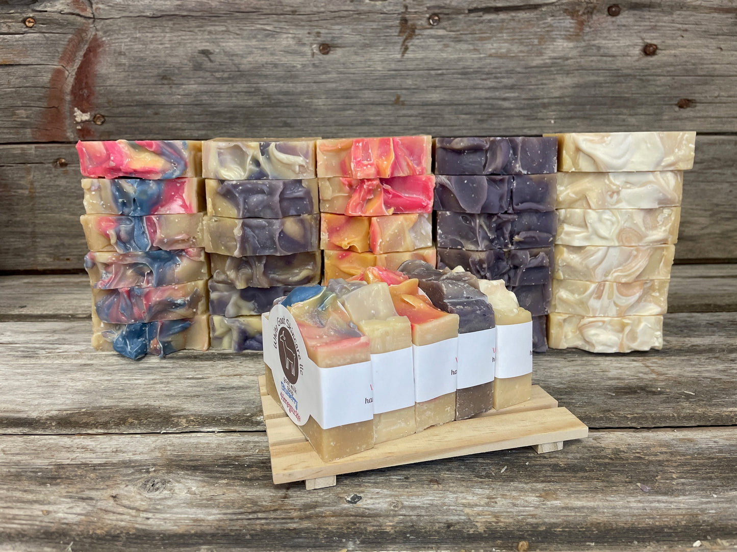 Spring goat milk bar soap collection