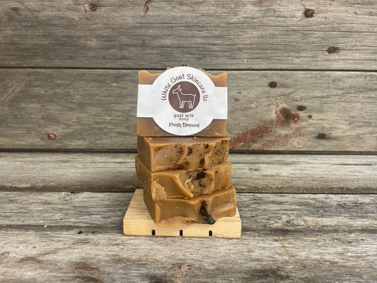 Fresh Brewed goat milk bar soap