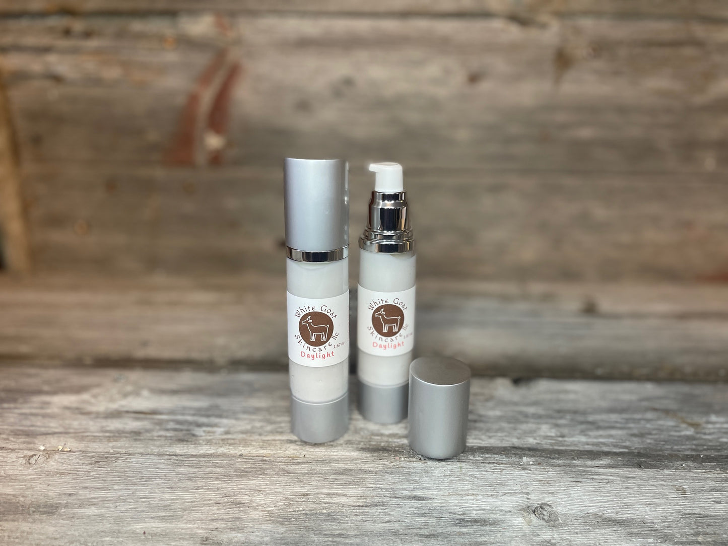 "Daylight" day time natural organic goat milk face lotion