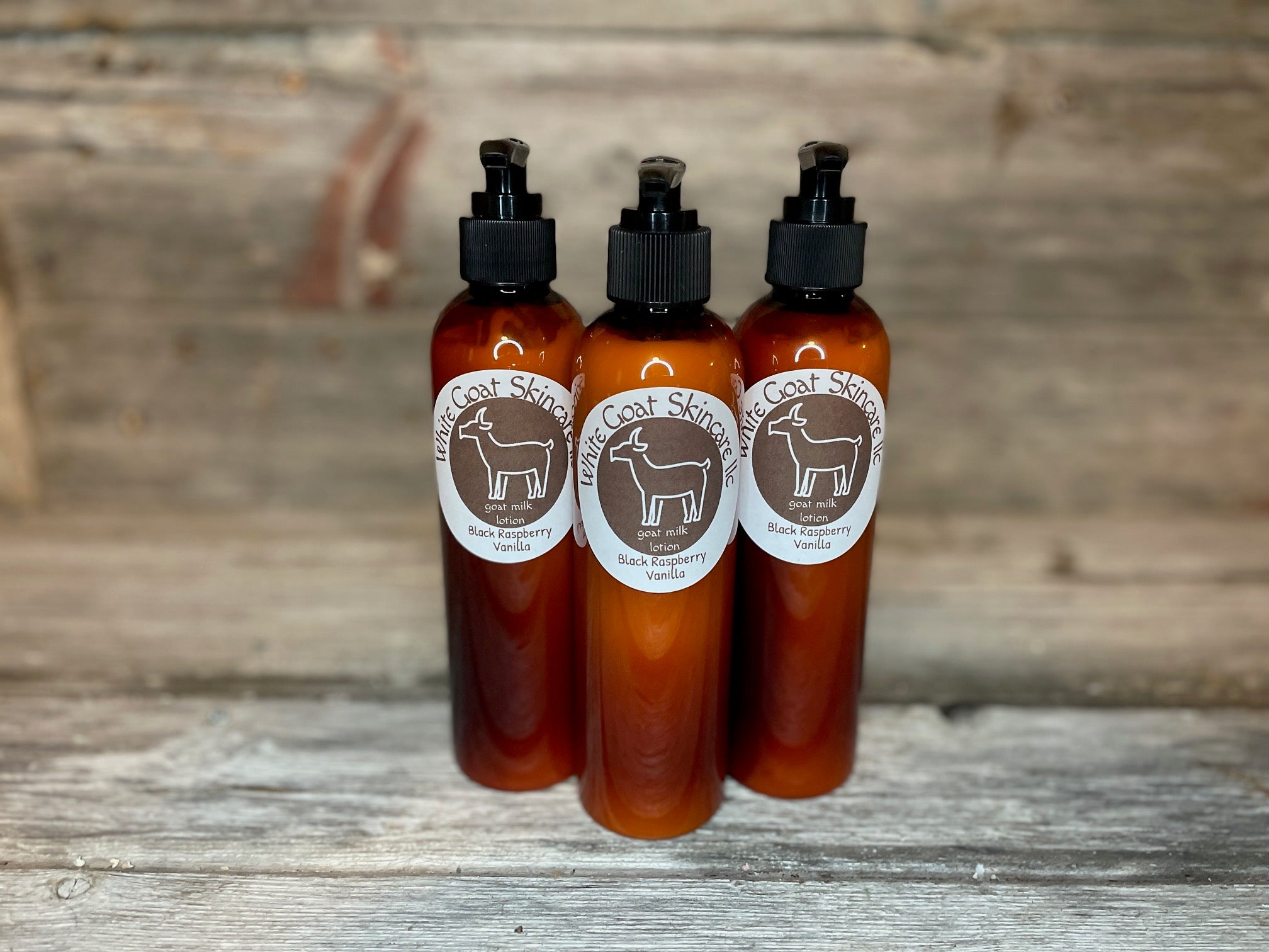 Black Raspberry Vanilla goat milk lotion – White Goat Skincare LLC