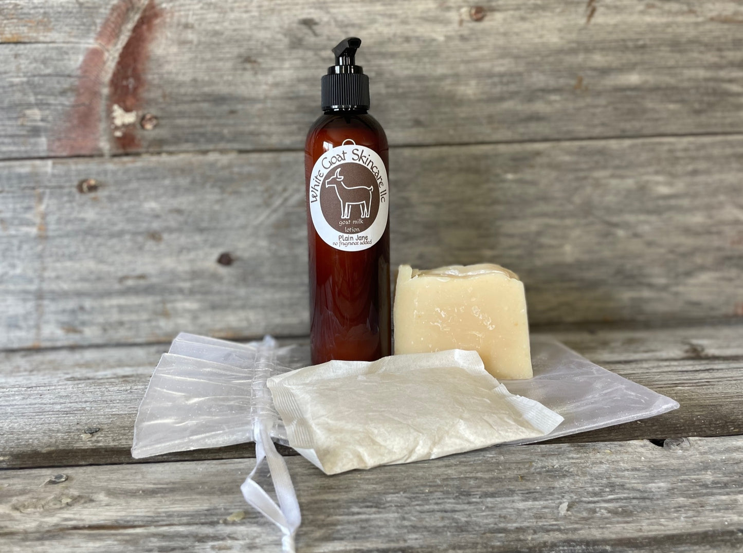 Goat milk soap & lotion gift pack